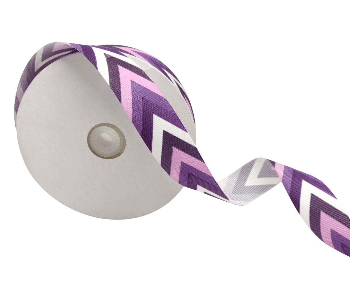 PURPLE CARLY CHEVRON RIBBON (25MM | 45MTR) – RIBBONIZE