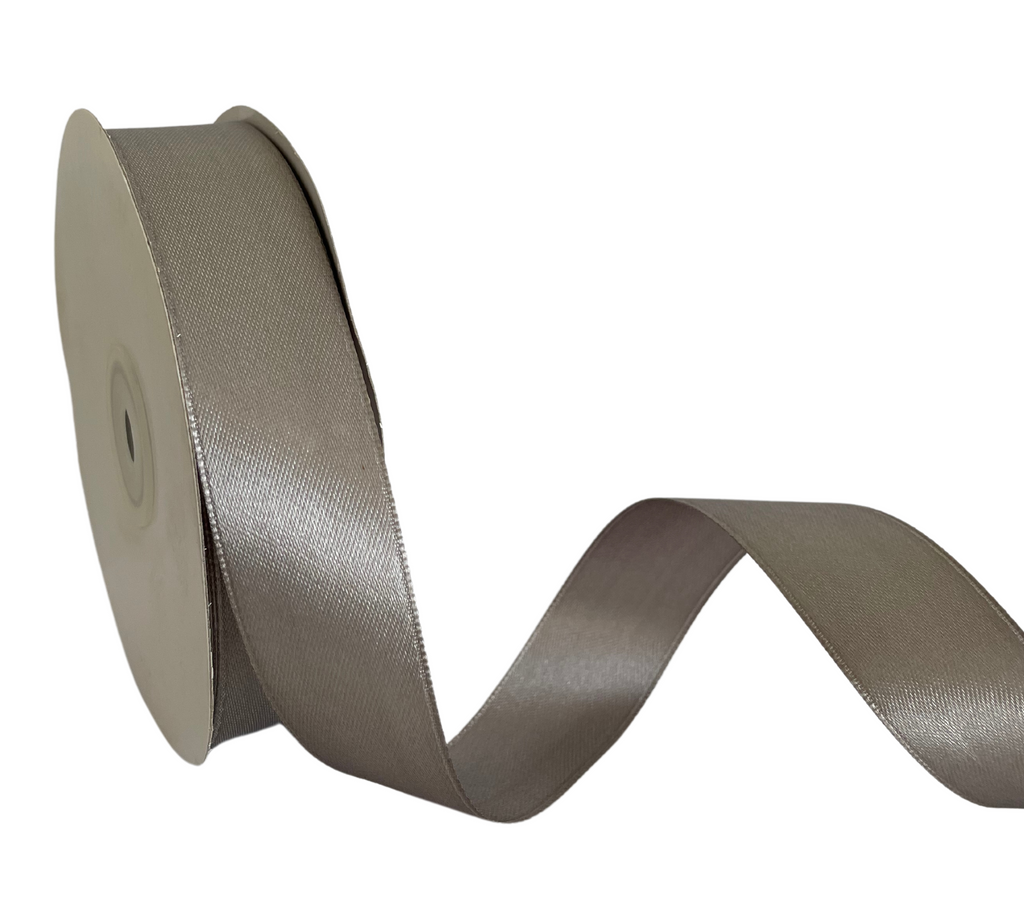 GREY LUXE SATIN RIBBON (25MM | 45MTR)