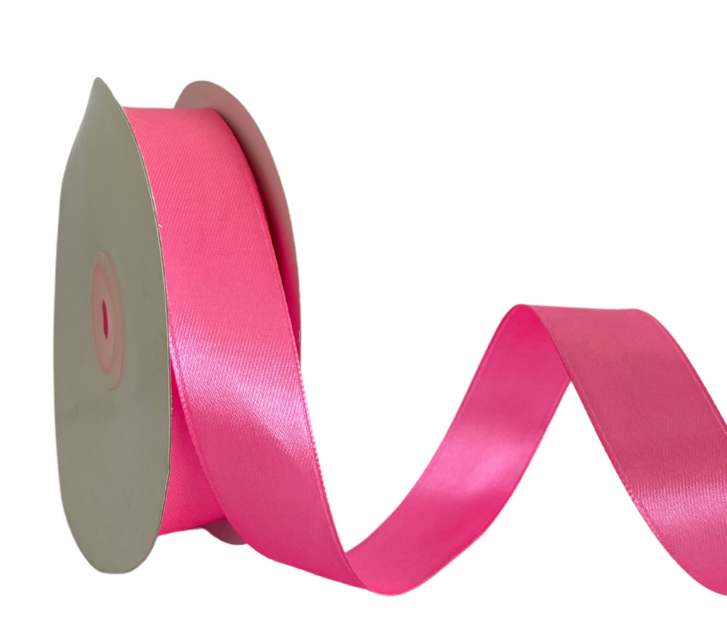 BRIGHT PINK LUXE SATIN RIBBON (25MM | 45MTR)