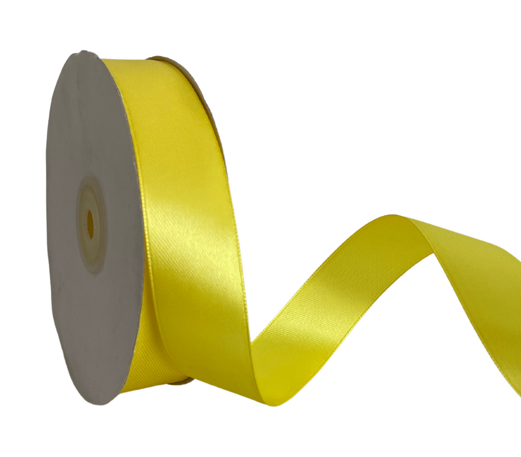 LEMON YELLOW LUXE SATIN RIBBON (25MM | 45MTR)