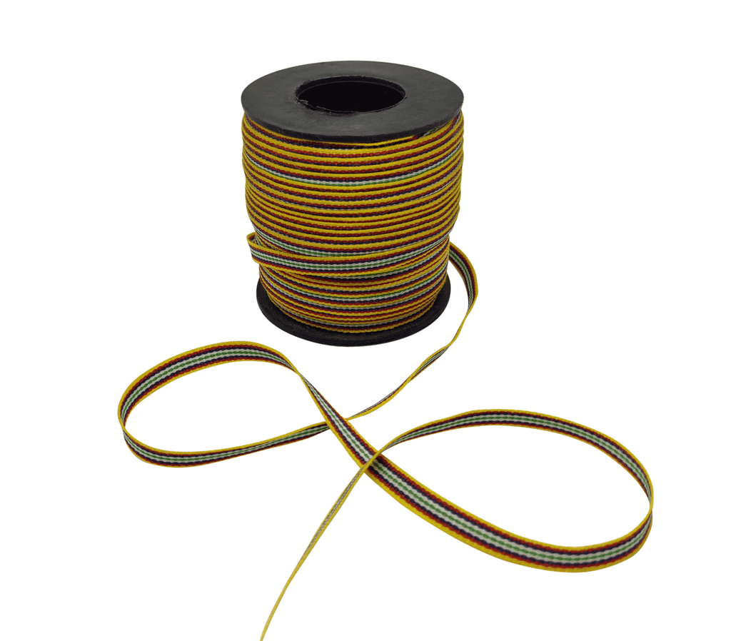 MULTICOLOURED STRIPES RIBBON (6 MM)