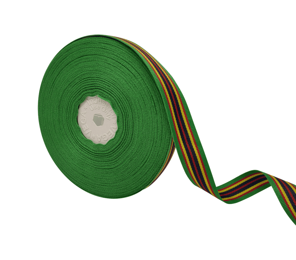 MULTICOLOURED STRIPES RIBBON (15 MM)