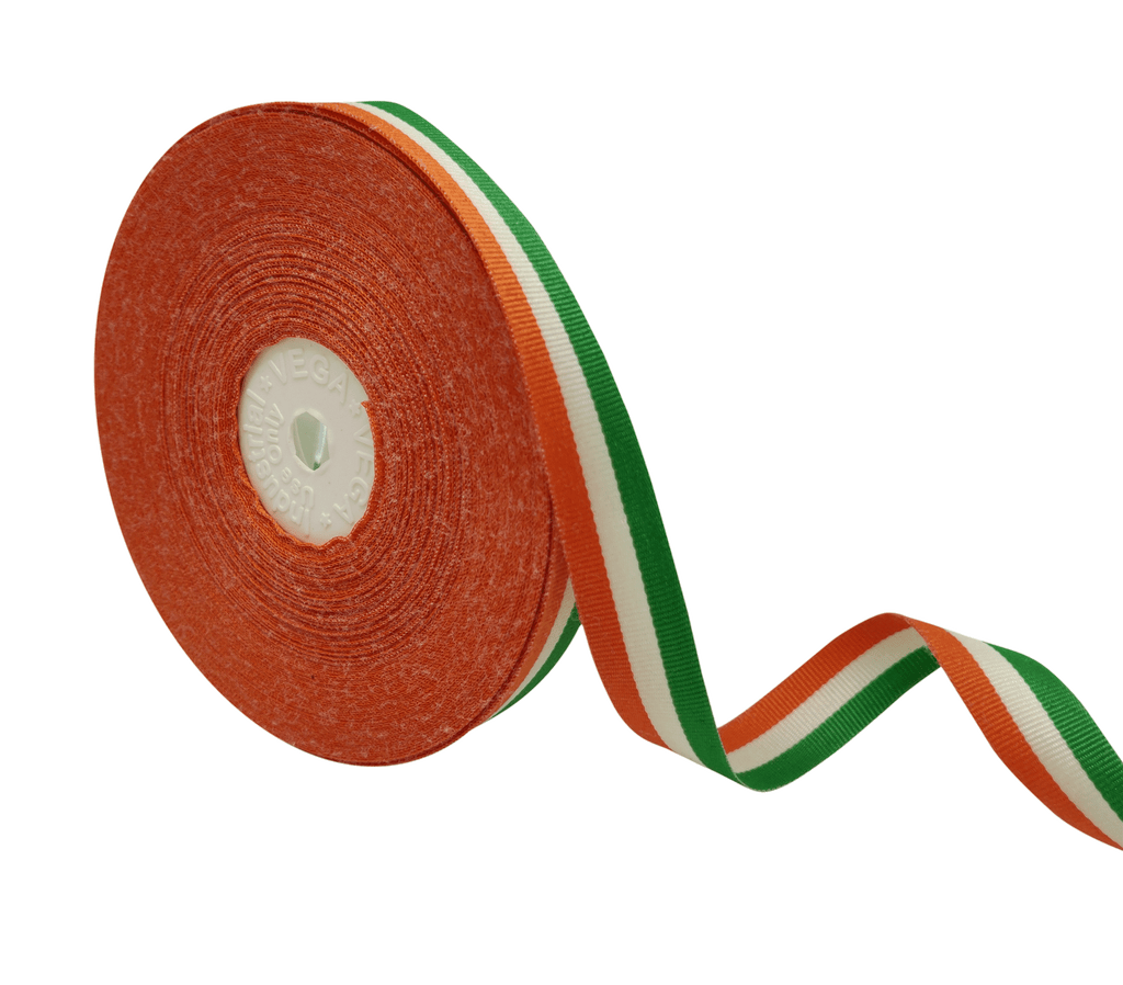 INDIAN FLAG STRIPES RIBBON (15 MM)