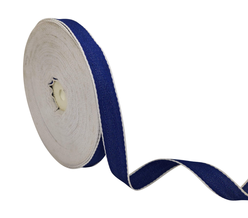 ROYAL BLUE WITH WHITE EDGES RIBBON (15 MM)