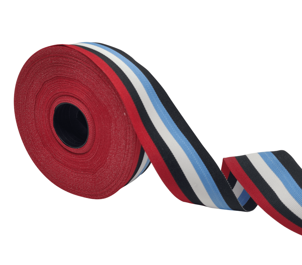 MULTICOLOURED STRIPES RIBBON (38 MM)