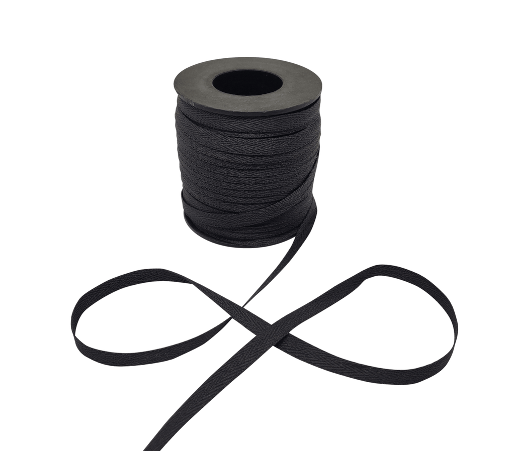 CHARCOAL GREY VEDA TWILL RIBBON (06MM | 50MTR)