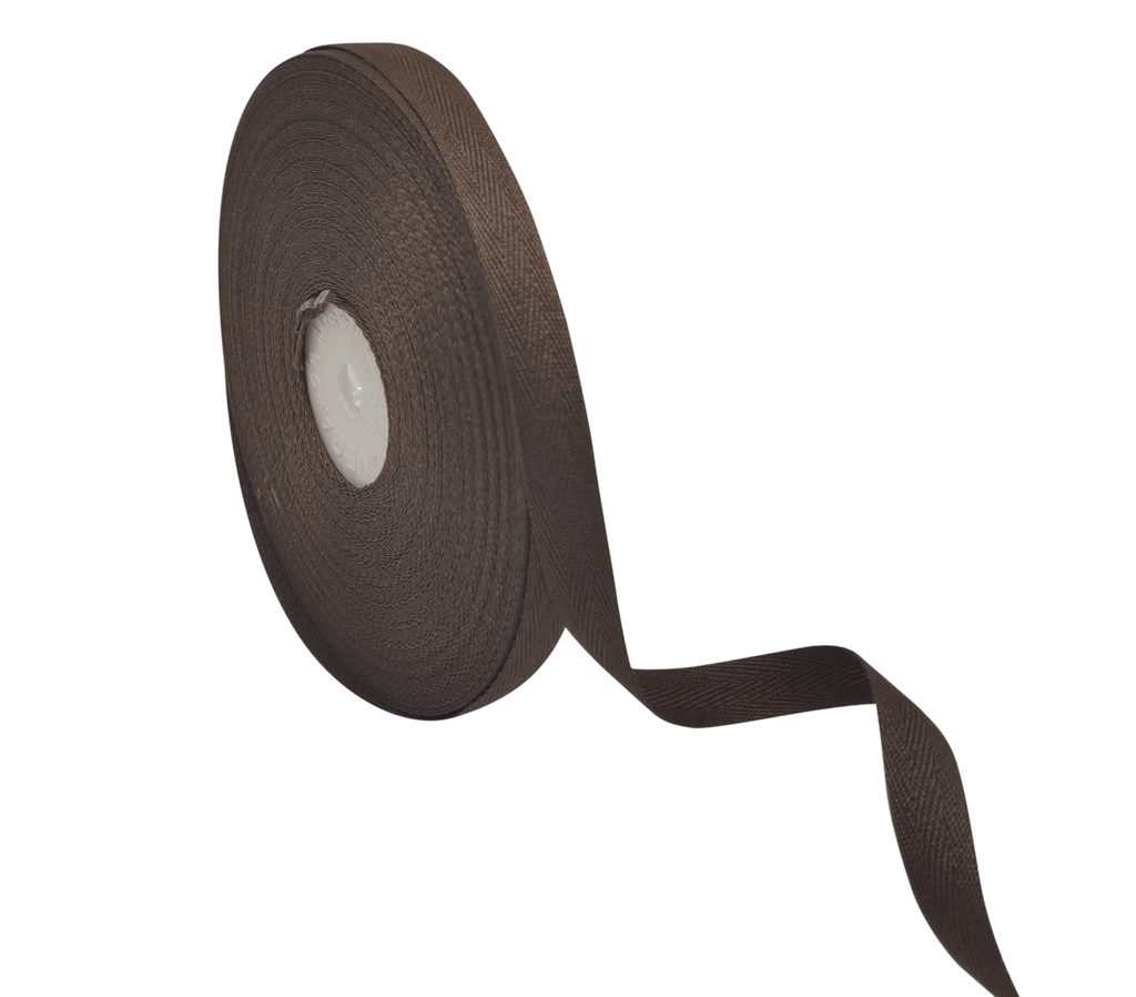 COFFEE BROWN VEDA TWILL RIBBON (10MM | 25MTR)