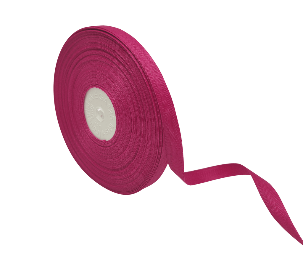 DARK MAGENTA VEDA TWILL RIBBON (10MM | 25MTR)