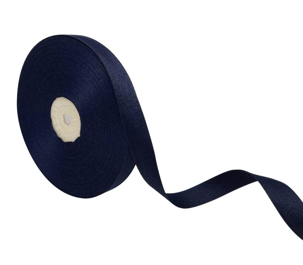 NAVY BLUE VEDA TWILL RIBBON (15MM | 25MTR)