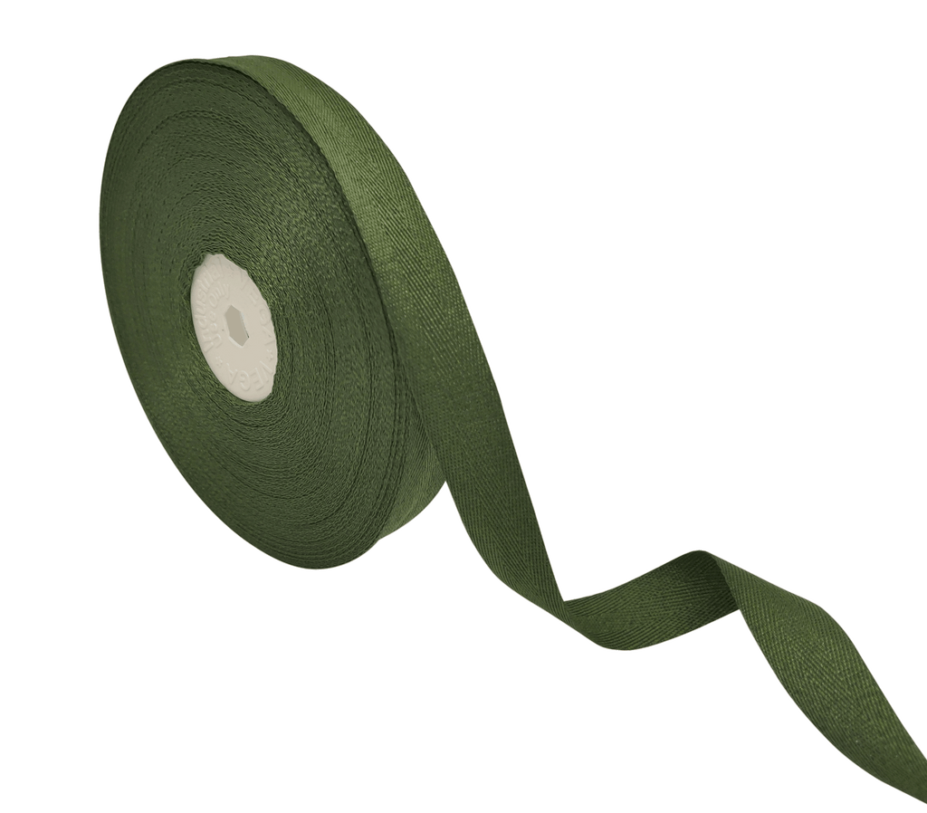 MILITARY GREEN VEDA TWILL RIBBON (15MM | 25MTR)