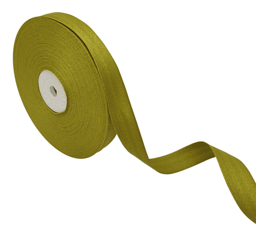 KHAKI GREEN VEDA TWILL RIBBON (15MM | 25MTR)