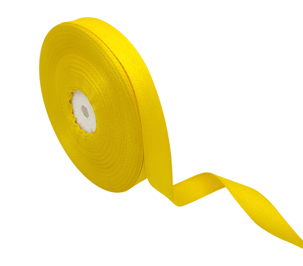 DARK YELLOW VEDA TWILL RIBBON (15MM | 25MTR)