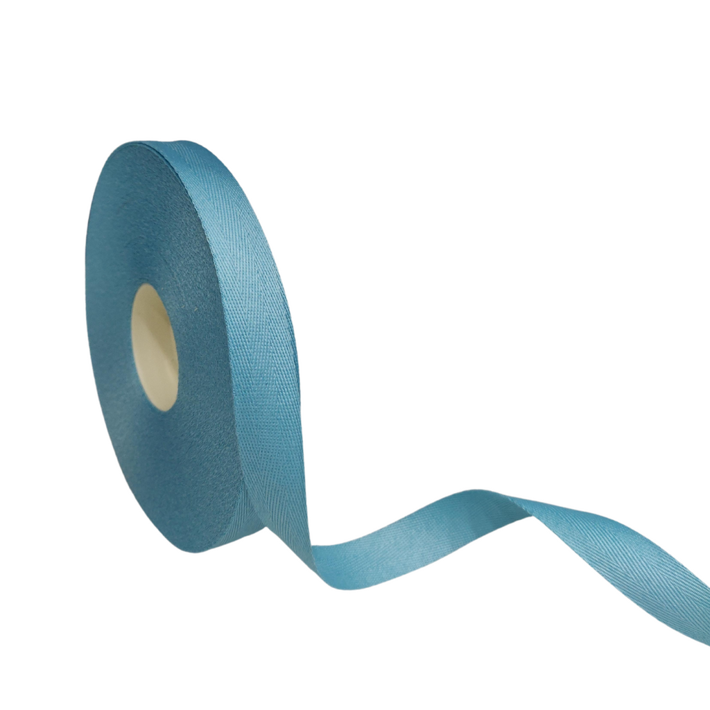 BABY BLUE VEDA TWILL RIBBON (15MM | 25MTR)