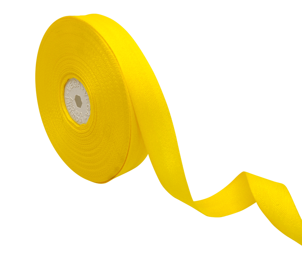 YELLOW VEDA TWILL RIBBON (25MM | 25MTR)
