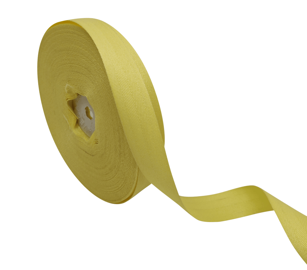 LEMON YELLOW VEDA TWILL RIBBON (25MM | 25MTR)