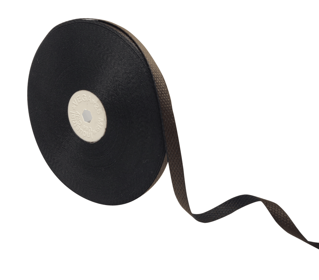 COFFEE BROWN WITH BLACK HONEYCOMB RIBBON (10 MM)