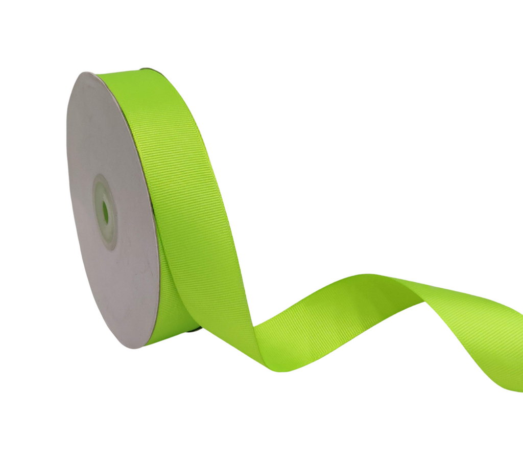 NEON GREEN PRIMO GROSGRAIN RIBBON (25MM | 45MTR)