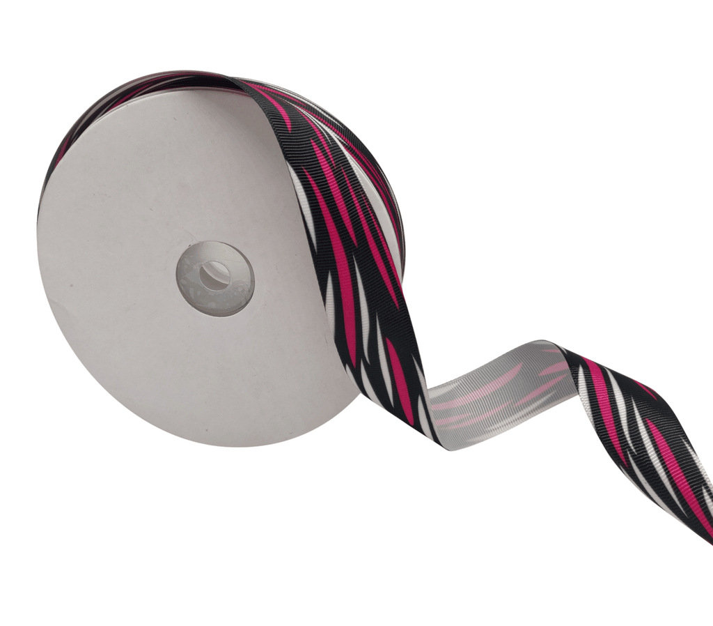 ABSTRACT PRINT - RANI PINK RIBBON (25 MM)