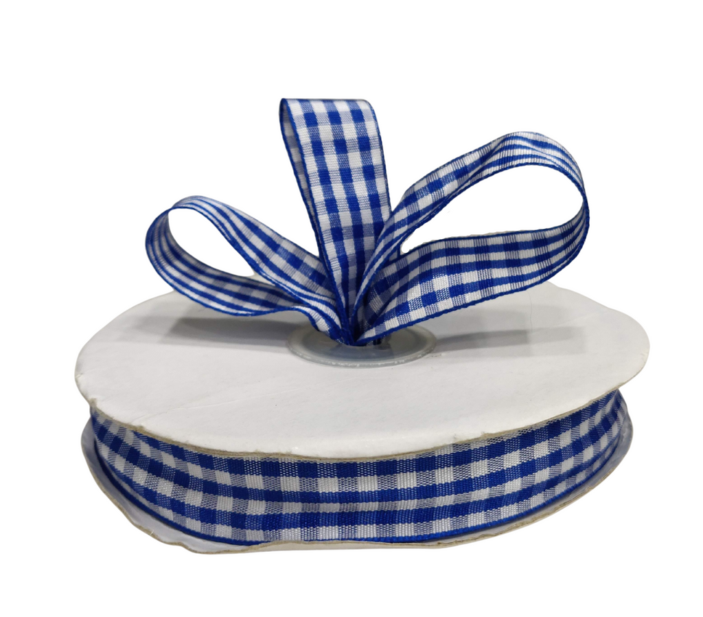 ROYAL BLUE CHECKSRIBBON (20 MM)