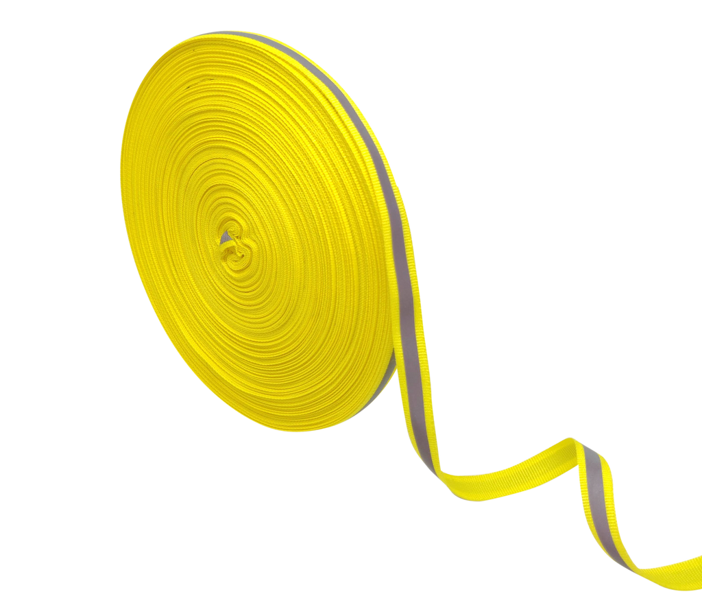 YELLOW REFLECTIVE RIBBON (10 MM)
