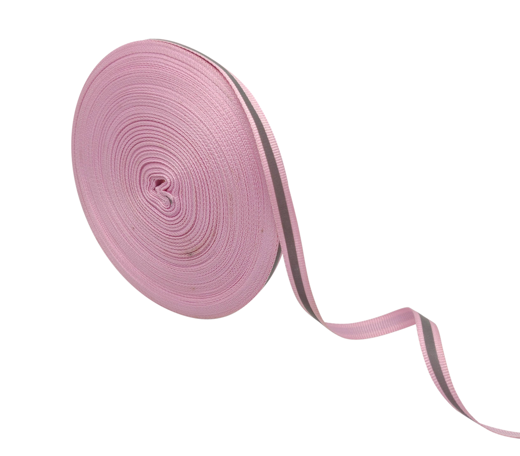 BABY PINK REFLECTIVE RIBBON (10 MM)
