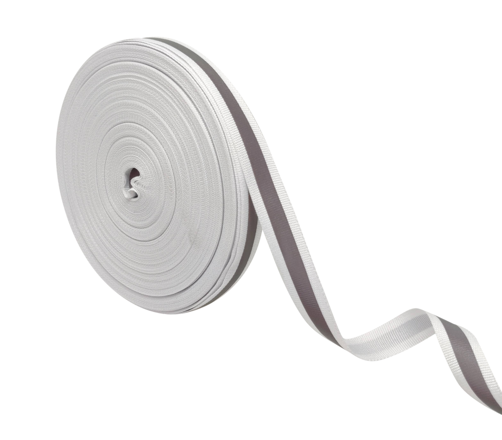 WHITE REFLECTIVE RIBBON (15 MM)