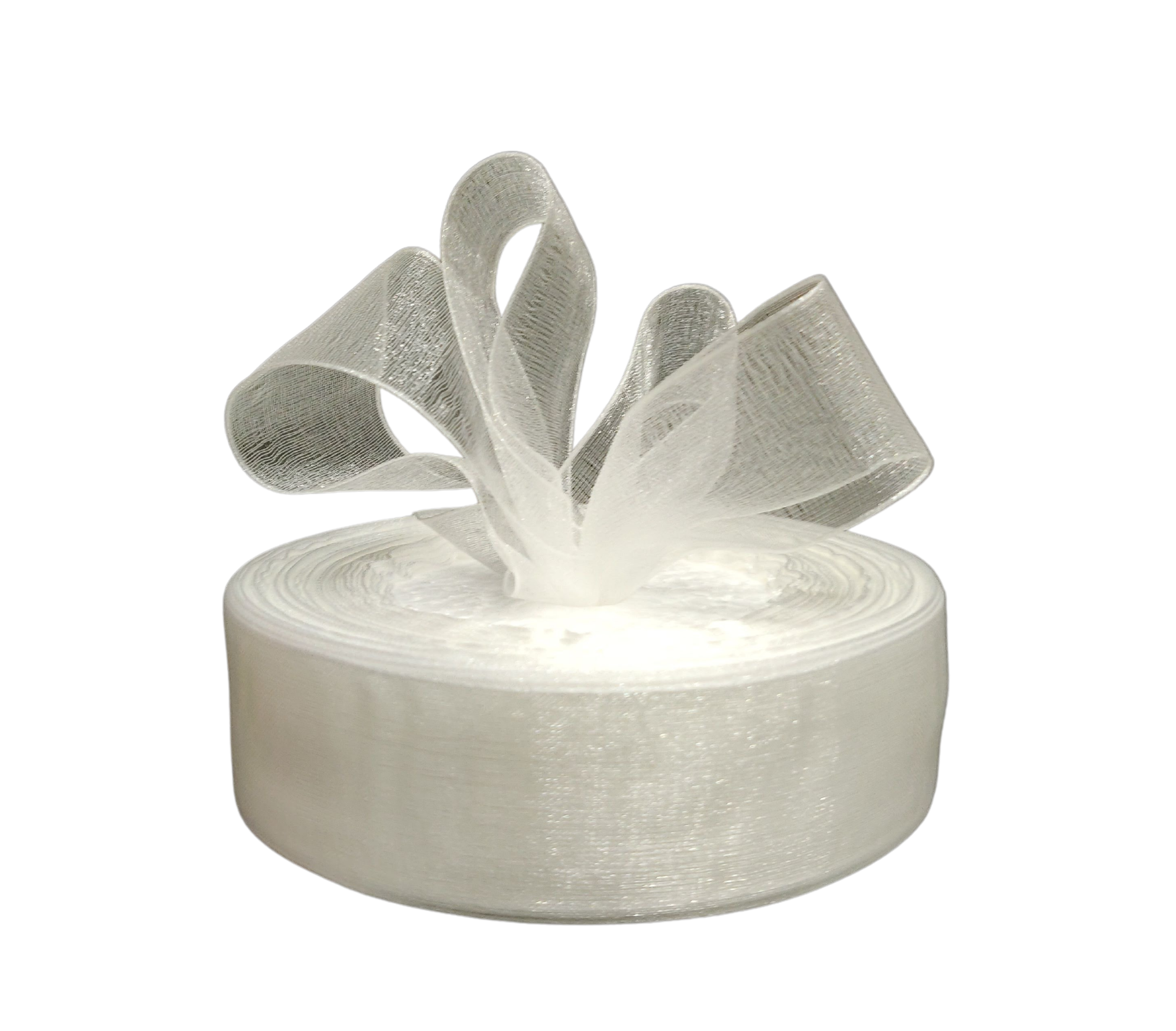 White organza online ribbon