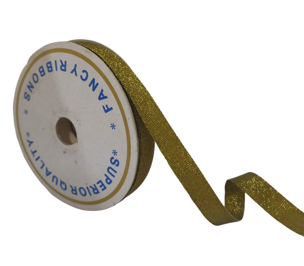 DARK GOLD ZARI RIBBON (13 MM)
