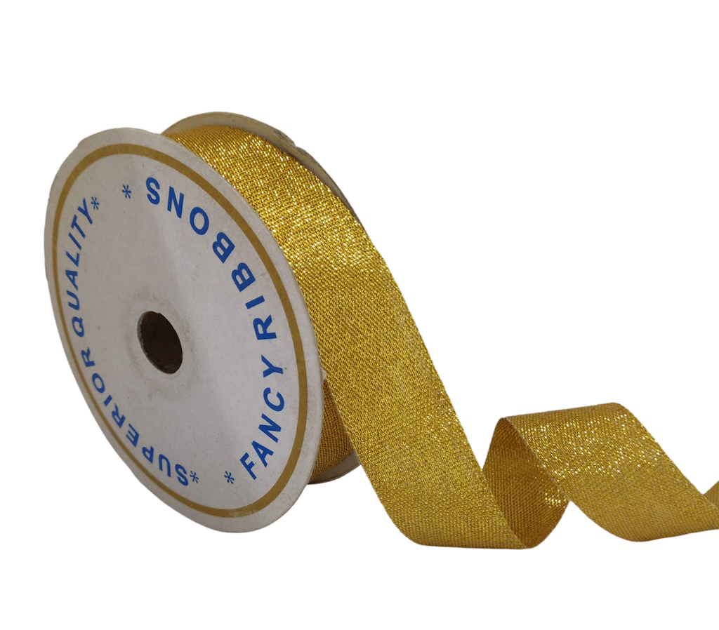 GOLD ZARI RIBBON (25 MM)