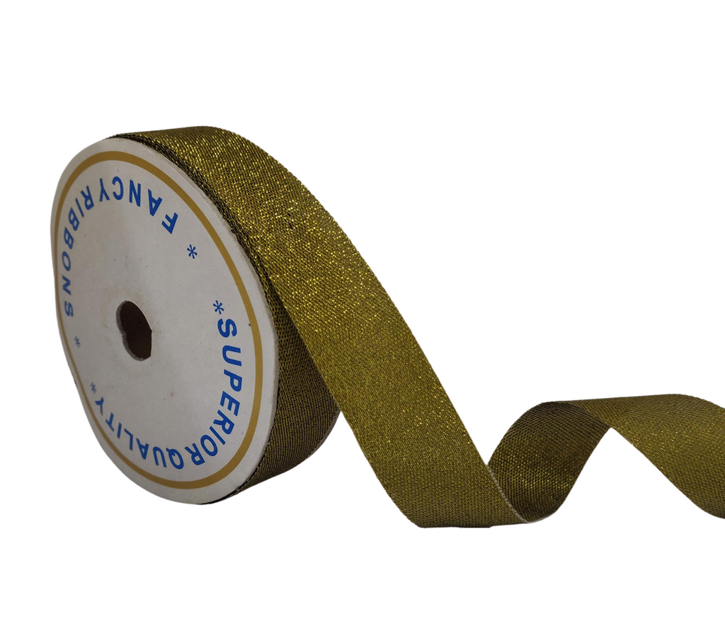 DARK GOLD ZARI RIBBON (25 MM)