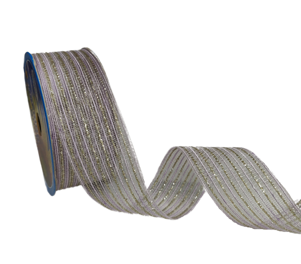 LAVENDER & ZARI STRIPESRIBBON (38 MM)