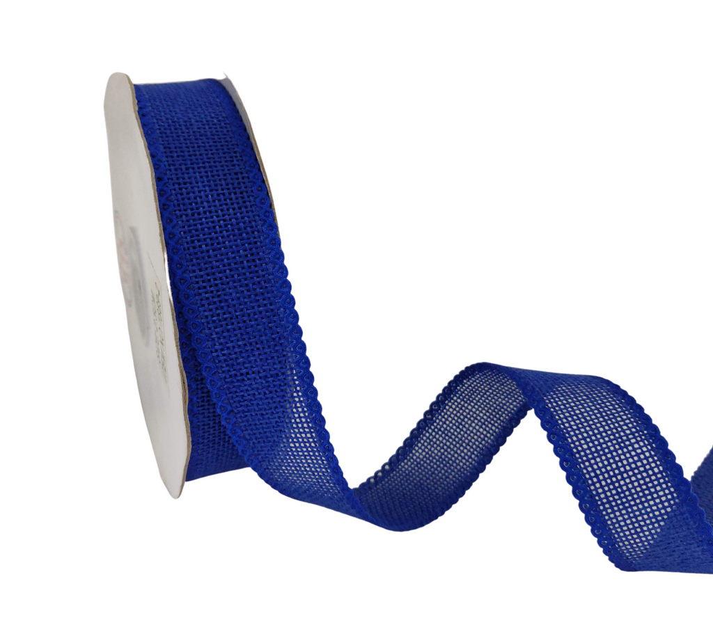 ROYAL BLUE FAUX JUTE RIBBON (25 MM)