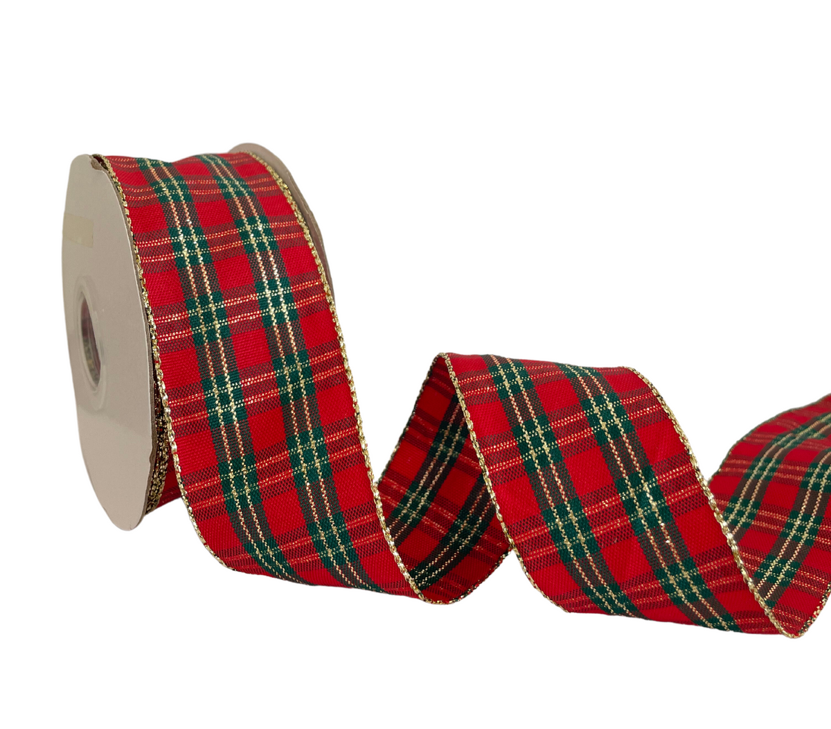 COLOUR #1 CHRISTMAS CHECKS RIBBON (38MM | 18MTR) – RIBBONIZE