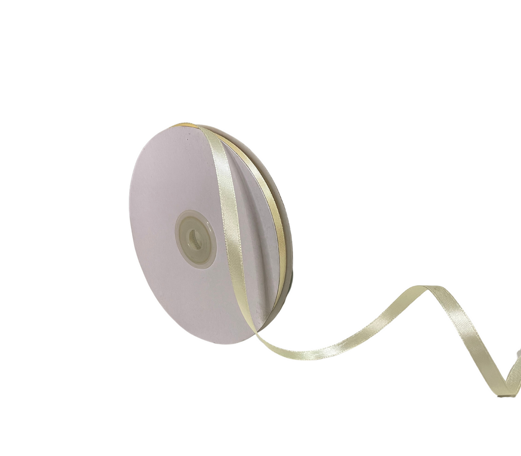 CREAM LUXE SATIN RIBBON (06MM | 45MTR)