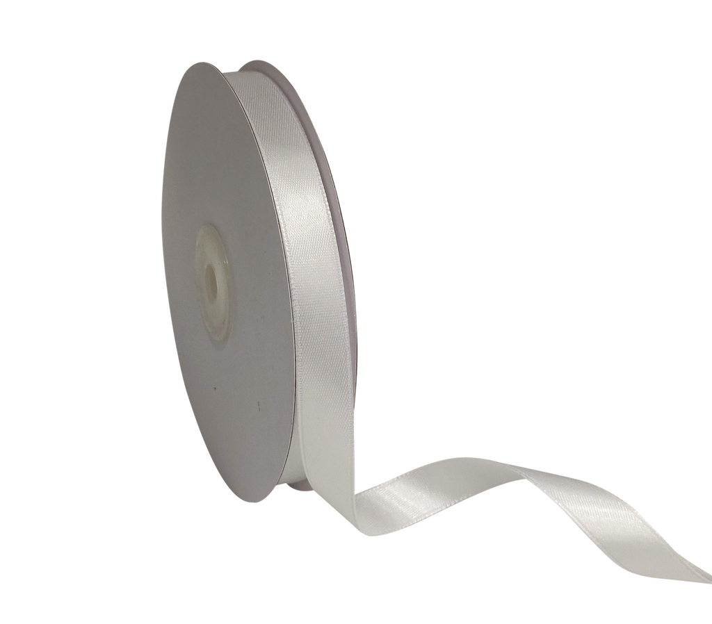 WHITE LUXE SATIN RIBBON (13MM | 45MTR)