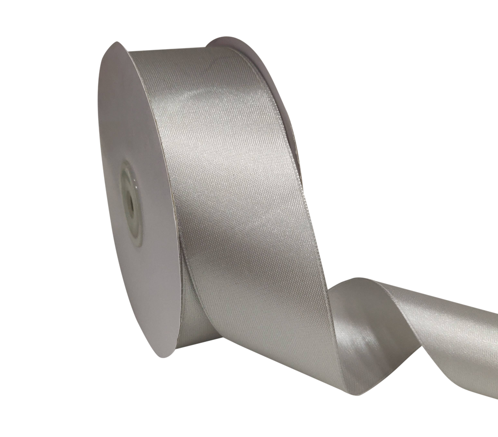 SILVER LUXE SATIN RIBBON (38MM | 45MTR)