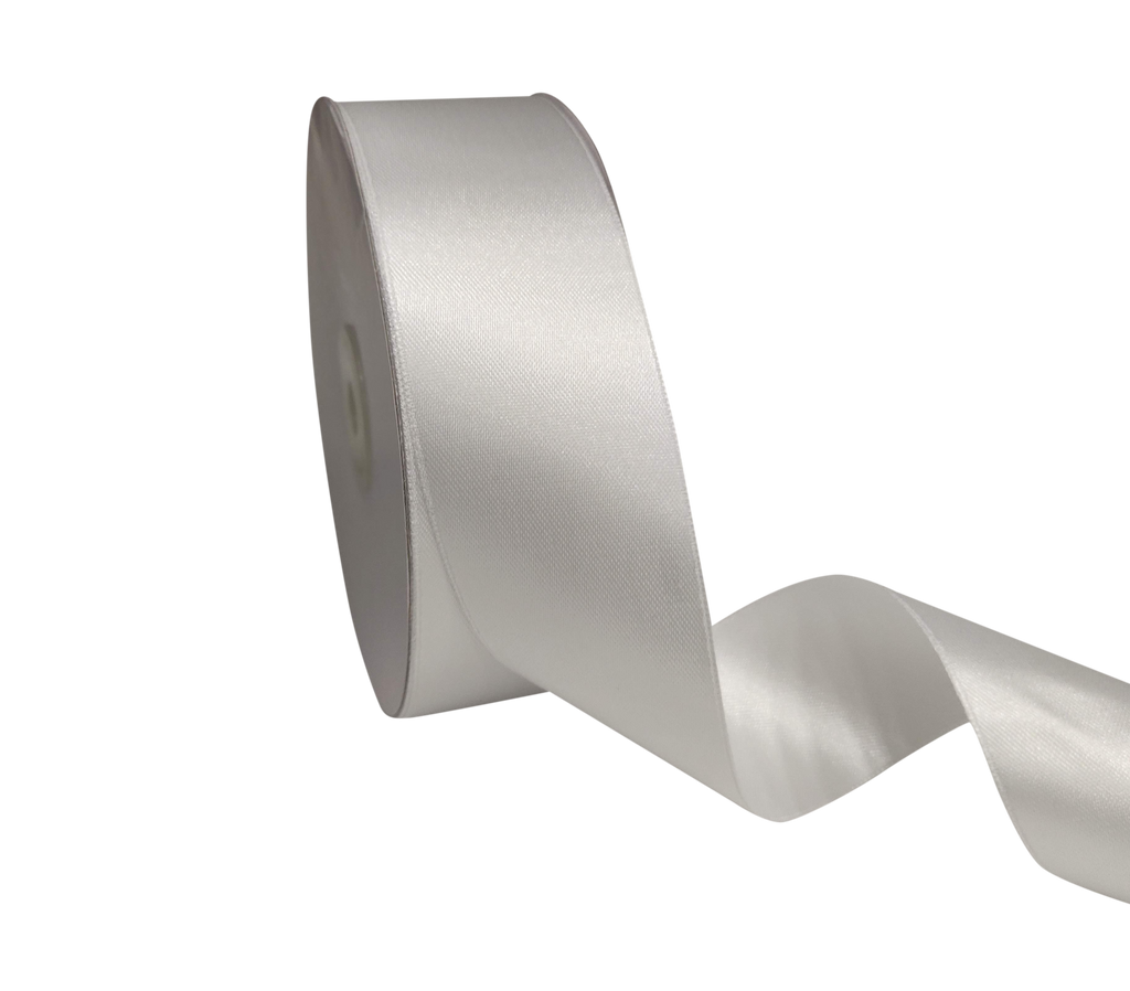 WHITE LUXE SATIN RIBBON (38MM | 45MTR)